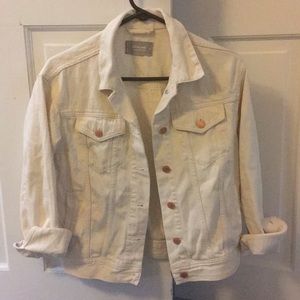Everlane off-white denim jacket, XS